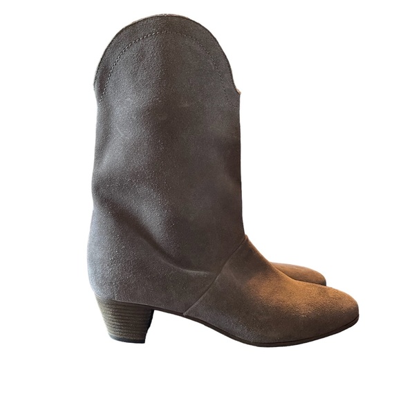 See By Chloe Suede Ankle Cowboy Boots - Picture 3 of 7